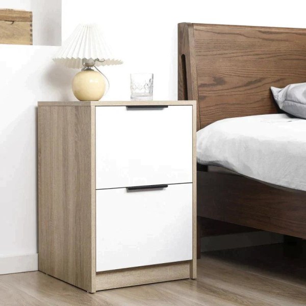 Rootz Sängbord - Med 2 lådor - Sovrum - Vardagsrum - Natur och v