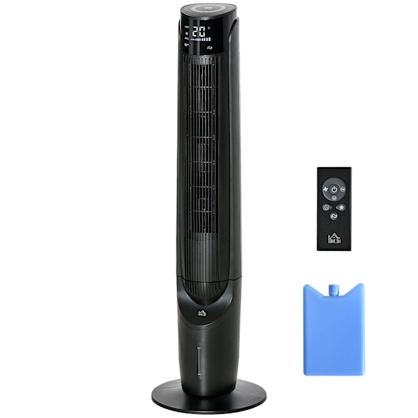 Rootz Column Fan Tower Fan - Air Cooler - 2 -in -1 fläkt - Remote Control, Timer, Swivel - 31,5 cm x 31,5 cm x 107 cm - Håll sval och bekväm