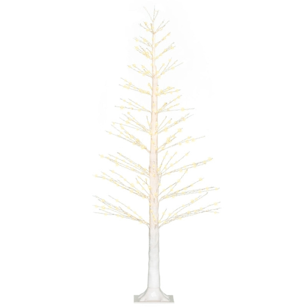 Rootz LED Tree of Lights - Upplyst träd - Artificiellt ljusträd - Varmvita LED-lampor - Realistisk barkstruktur - inomhus och utomhus - 150cm x 21cm x
