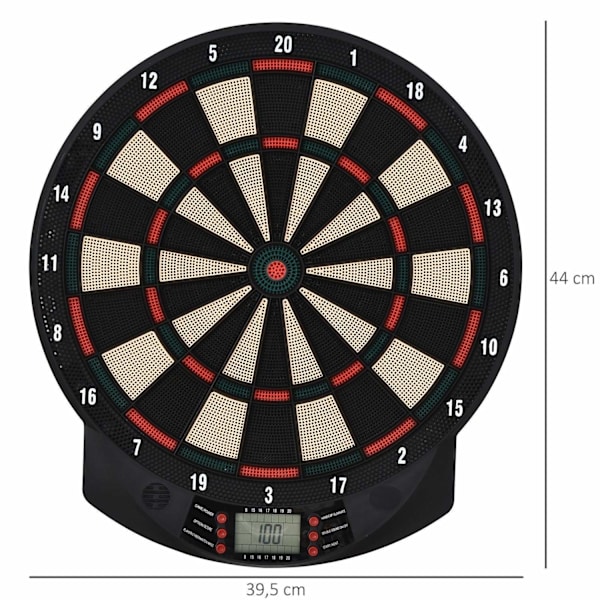 Rootz elektronisk darttavla - Mycket färgig - Pp - 15,55 cm x 0,86 cm x 17,32 cm