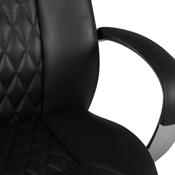 Rootz Executive Chair - Äkta läder - Diamantdesign - Aluminiumbas - Ergonomiska kontroller - Svankstöd - 120 kg Lastkapacitet - 120-130 cm x 68 cm x 5