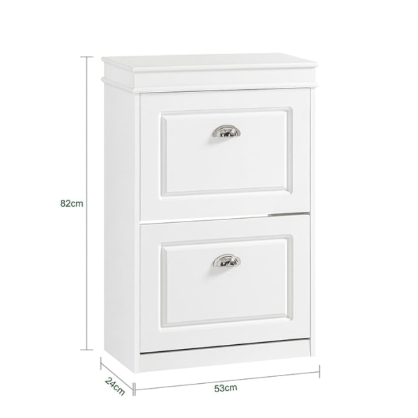 Rootz Skoskåp med 2 flikar - Skotips - Skobyrå - FSC-certifierad - Väggfäst - 100 % återvinningsbar förpackning - 54cm x 83cm x 24cm
