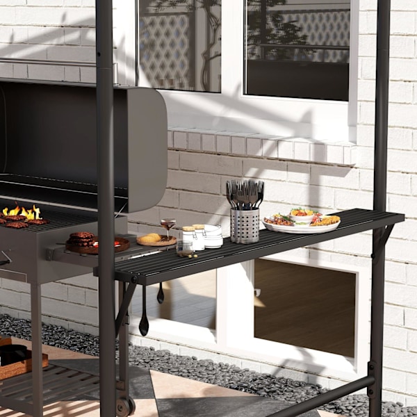 Rootz Grill Tält Gazebo - Pavilion Shelter - väderbeständigt tak - Skyddsdesign - 277 x 149 x 230 cm