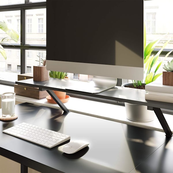 Rootz Corner Desk - L-muotoinen tietokonepöytä liikkuvalla näyttöliittimellä - Pöydät - Kotitoimisto, Pelit - Musta