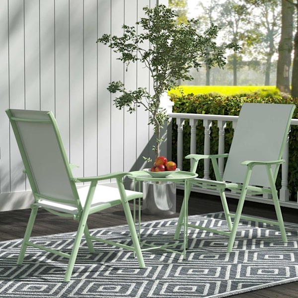 Rootz Round Garden Table - Terrace Table - Steel Exterior Table - Fjernelig bakke - Foldbart design - Ø46 x 50 cm