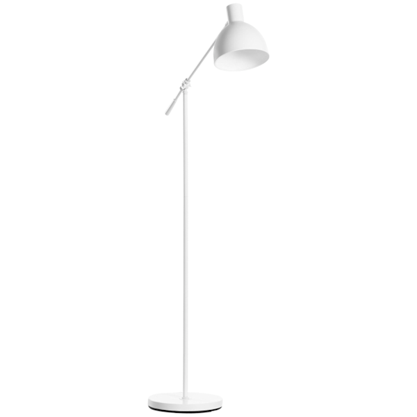 Rootz Industrial Standing Lamp - Lattiavalaisin - Säädettävä valaistus - parantaa tunnelmaa - 30 cm x 30 cm x 131-155 cm, valkoinen