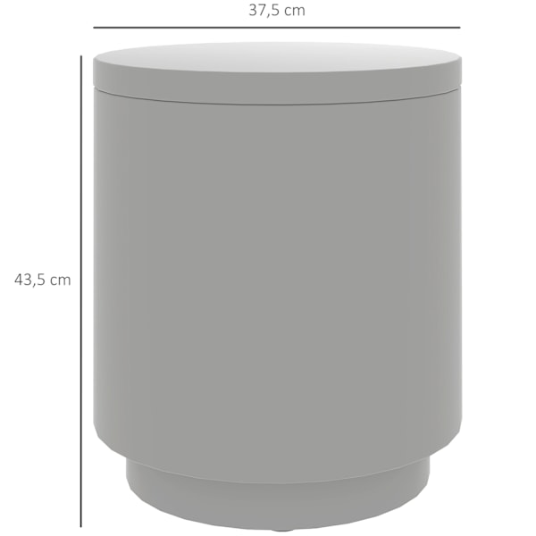 Rootz udendørs sidebord - køligere isspand - grå beton - holder drinks kølet - Ø37,5 x 43,5 timer cm