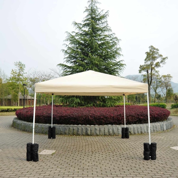 Rootz Pavilion Stativ för hopfällbart Pavilion Partytält - Svart - Polyester - cm x cm x 16,53 cm
