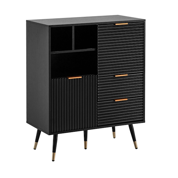 Rootz Stilfuld kommode - Moderne Kommode - Opbevaringsløsning - Lameldesign - 77 cm x 97 cm x 40 cm