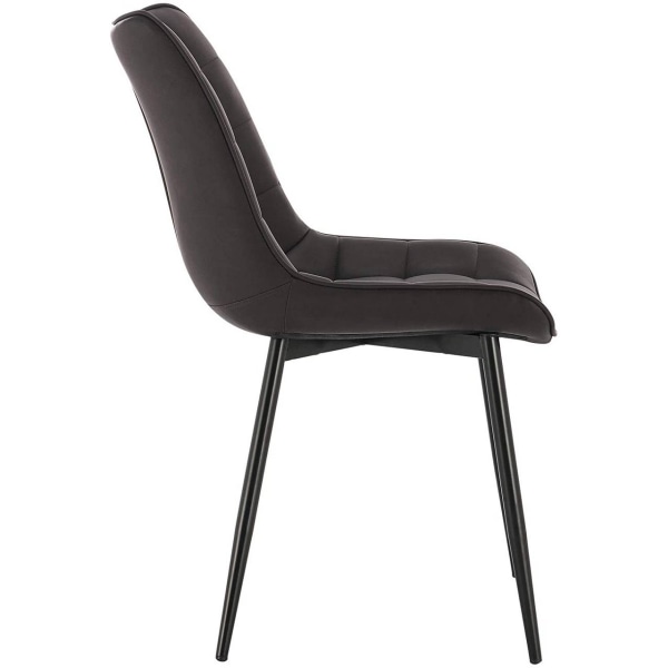 Rootz Set med 4 matstolar - Moderna stolar - Snygga sittplatser - Hållbar konstruktion - Ergonomisk komfort - Mångsidig design - Imiterat läder med me