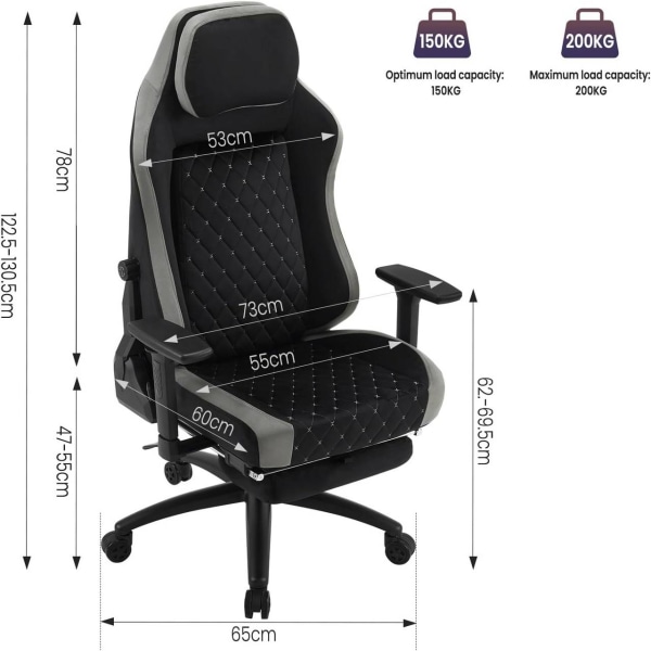 Rootz Ultimate Gaming Chair - Työtuoli - Ergonominen tietokonetu