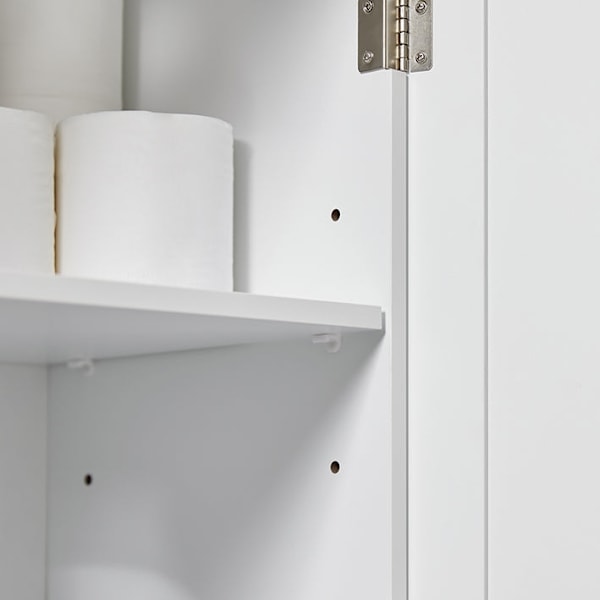 Rootz Vask Underskab - Badeværelsesvask - Opbevaringsskab - Magnetisk låsning - Justerbar hylde - MDF Konstruktion - 60cm x 60cm x 30cm