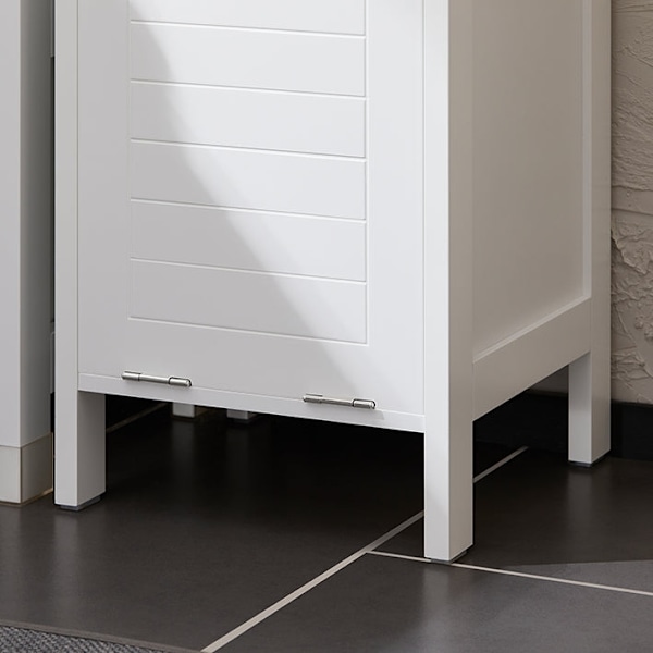 Rootz Badeværelse Opbevaringsskab - Brugsskab - Organizer - MDF Materiale - 30cm x 145cm x 30cm. Ideel til vasketøj, håndklæder og tilbehør