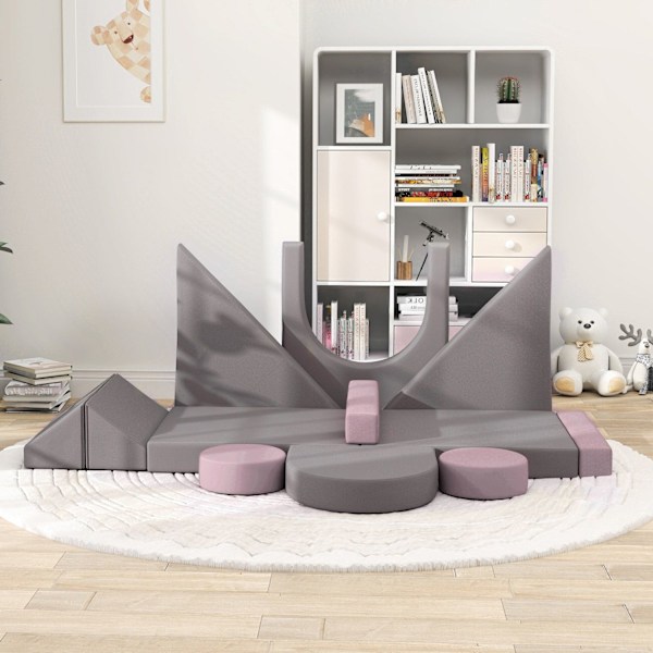 Rootz Modular Children's Sofa - Play Sofa - Building Blocks - Boost Creativity - 150 cm x 69 cm x 49 cm