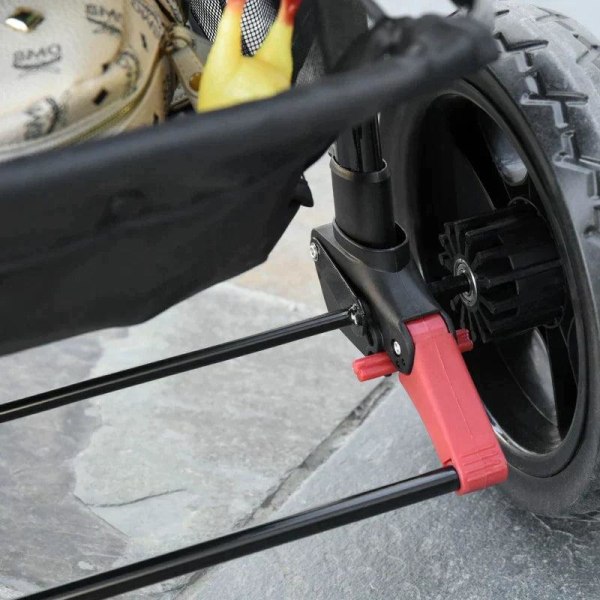 Rootz Dog Buggy - Cat Buggy - Koiravaunu - Lemmikkirattaat 3 pyörällä - Taitettava - Säädettävä kuomu - Oxford - Harmaa/Musta - 109,5 x 57,5 x 106,5 c
