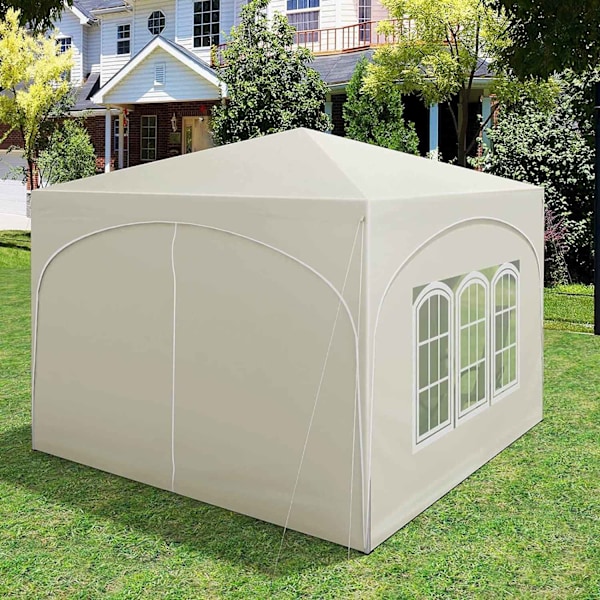 Rootz Ultimate Outdoor Gazebo - Väderbeständig paviljong - Eventtält - Stark metallram - UV- och regnskydd - Enkel installation - 3x3m
