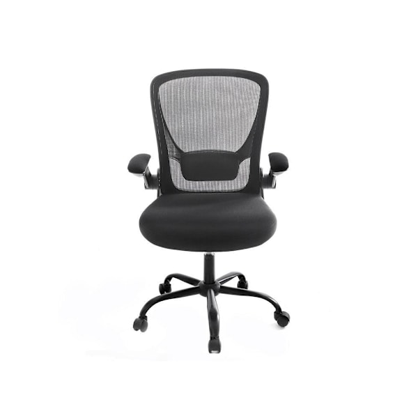 Rootz Kontorstol - Kontorstol med opklappelige armlæn - Ergonomisk kontorstol - Mesh-kontorstol - Arbejdskontorstol - Drejelig kontorstol - Computerst