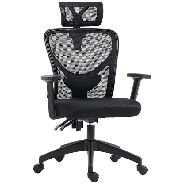 Rootz Ergonomic Office -tuoli - Manager -puheenjohtaja - Mesh Office Seat - Lannerangan tuki - 66cm x 61cm x 106-116cm