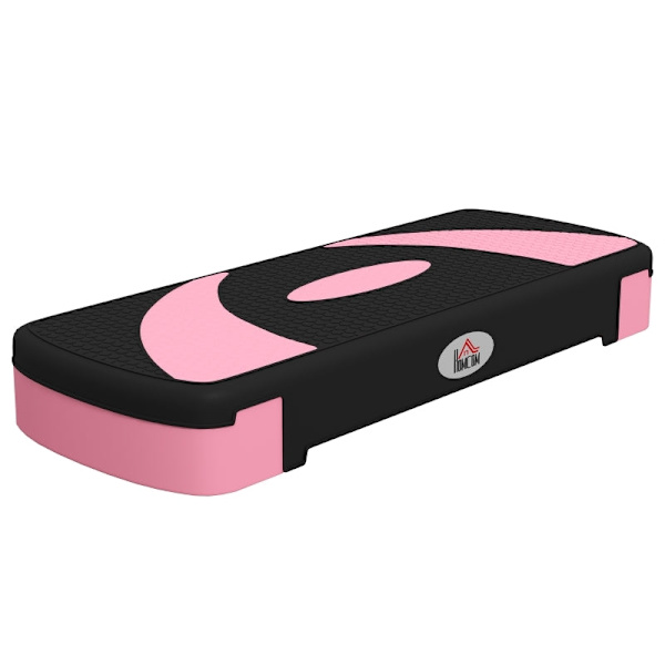 Rootz Aerobic Stepper - Fitness Step Platform - Konditionsträningsplattform - Justerbara höjder - Stötdämpande - 80cm x 31cm x 20cm