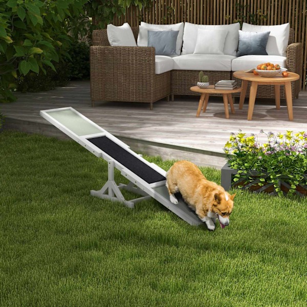 Rootz Dog Rocker til Agility Training - Dog Bouncer - Pet Balance Board - Not -Slips Surface - 180 cm x 30 cm x 30 cm
