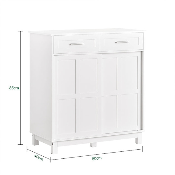 Rootz Skoskåp - Skoställ - Skoorganisator - MDF(E1) - 80cm x 85cm x 40cm - 25kg - 75kg Lastkapacitet
