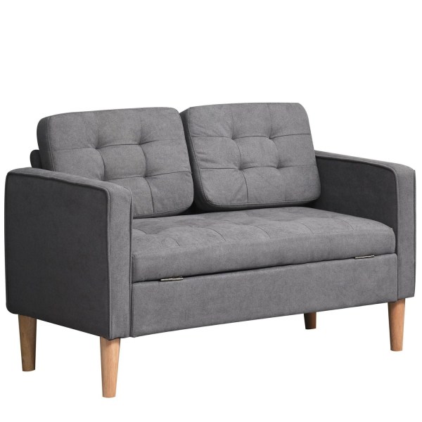 Rootz Soffa - 2-sits - Dubbel bäddsoffa - Grå - 111 x 62 x 78 cm