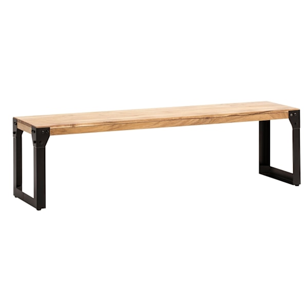 Rootz Massiv spisebænk - Industriel stil - Håndlavet siddepladser - Unikt trækorn - Acacia Wood - 160 cm x 40 cm x 45 cm