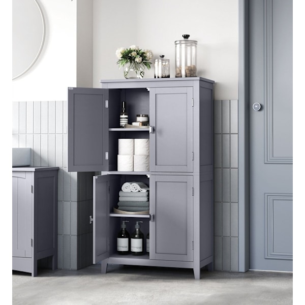 Rootz Køkkenskab - Pantry Organizer - Opbevaringsenhed - Justerbare hylder - 120cm x 40cm x 180cm