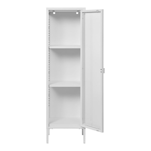 Rootz Slim Display Cabinet - Glasdörr - Metallskåp - Rymdbesparing - 40 cm x 35 cm x 140 cm