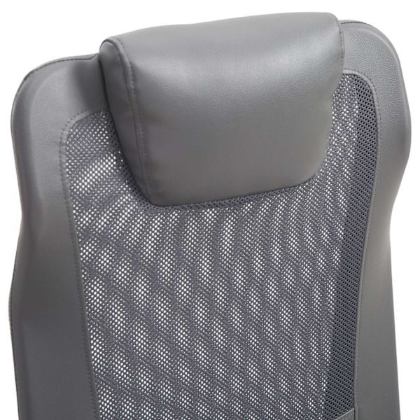Rootz Kontorstol Executive - Grå - Skum, Læder, Metal - 25,59 cm x 23,94 cm x 48,03 cm