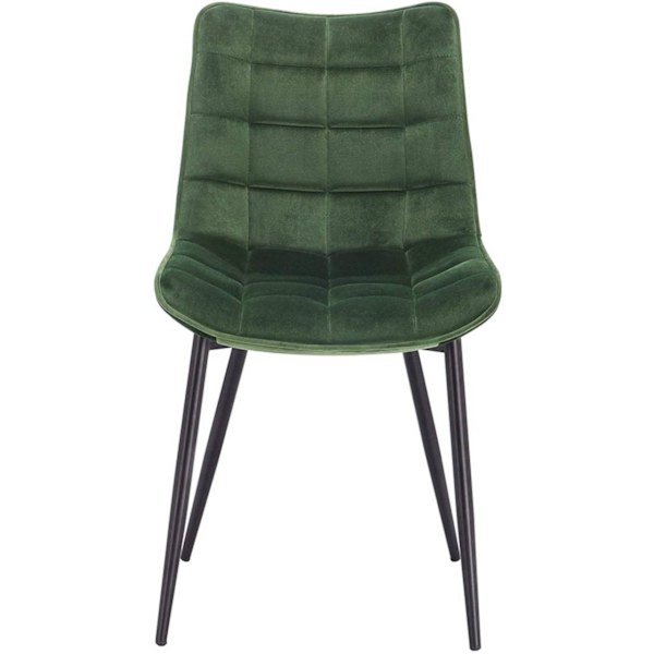 Rootz Set med 4 matstolar - Sammetssits - Metallben - Ergonomisk design - Hållbar och bekväm - Golvskydd - 85,5 cm x 46 x 40,5 cm