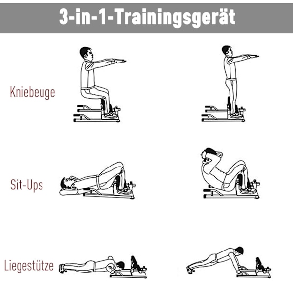 Rootz Knä Trainer - Svart - Stål, Eva - 19,69 cm x 38,19 cm x 22,64 cm