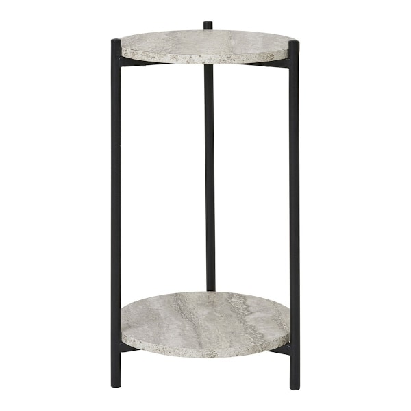 Rootz Leuvenin sivupöytä - Moderni päätytaulukko - Aksenttitaulukko - Avaruuteen säästävä muotoilu - Ø27cm x 46cm