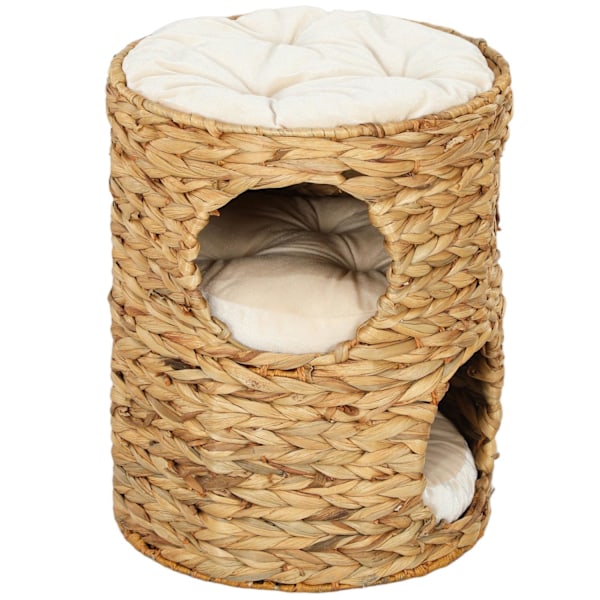 Rootz Scratching Barrel Cat Tower - Cat Condo - Cat Tree - Cosy Caves - 40 cm x 50 cm x 22 cm - Ideel til katte op til 3,5 kg