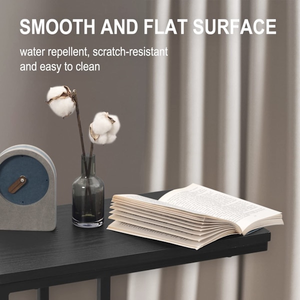 Rootz sidobord - Soffbord - Soffbord - Soffbord - Nattduksbord - Laptopställ - Svart - 45x25x63,5cm