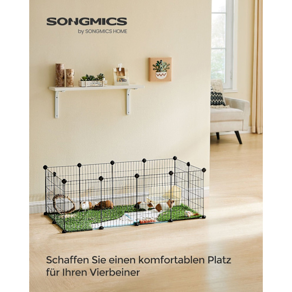 Rootz Black Metal Grid Storage Organizer - Wire Grid Rack - Grid Panel Organizer - Holdbar ABS-plastik - Alsidig opbevaringsløsning - Nem montering -