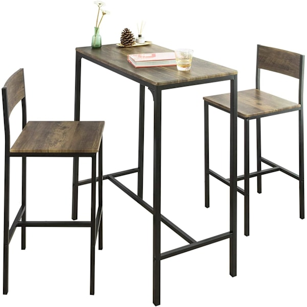 Rootz Bar Set - 1 Barbord och 2 pallar - 3 delar Hem Kök Frukost Bar Set - Möbel Matsalsset