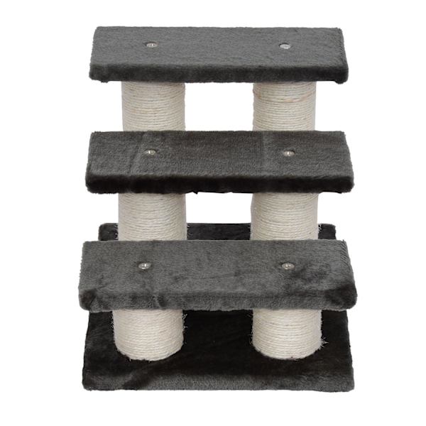 Rootz Hundtrappa 3 trappsteg - Grå - Spånskiva, Tyg - 17,72 cm x 13,78 cm x 13,39 cm