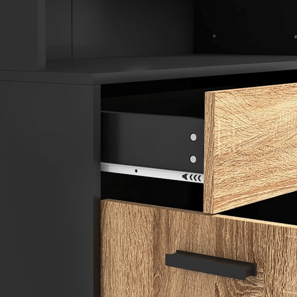 Rootz Kitchen Cabinet Buffet Storage - Kitchen Furniture - Kitchen comer - Ample Storage - 80W x 40d x 180H cm