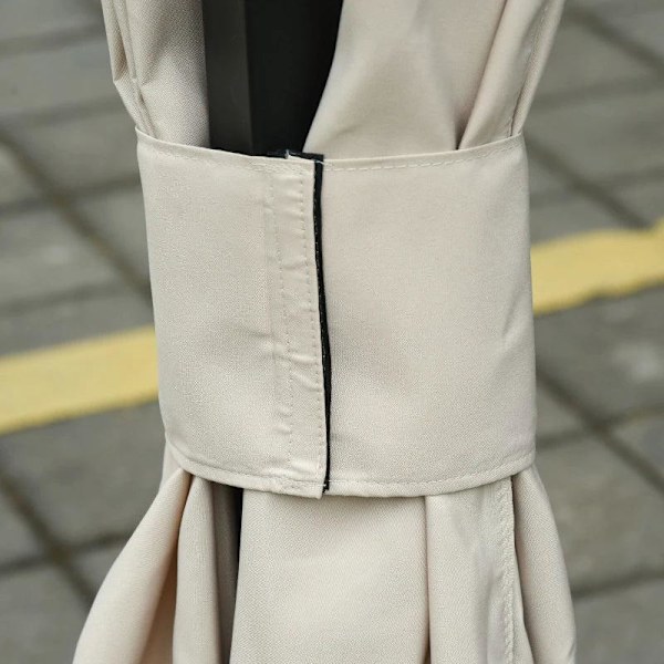 Rootz sidopaneler - 4 sidopaneler för lusthus med krokar - Festtält - Dubbelsidig dragkedja - Polyester - Beige - 352 x 205 cm