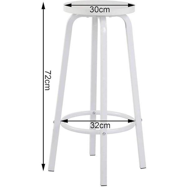 Rootz Moderni baarijakkara - Skandinaavistyylinen jakkara - Minimalistinen baarituoli - Tukeva ja kestävä - Ergonominen mukavuus - Tilaa säästävä muot