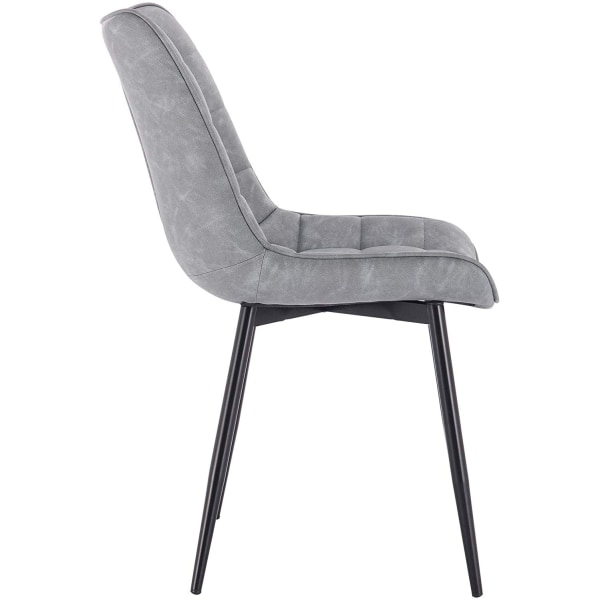 Rootz Set med 2 matstolar - Köksstolar - Sittplatser i konstläder - Bekväm och hållbar - Mångsidig och golvsäker - 46 cm x 40,5 cm x 85,5 cm