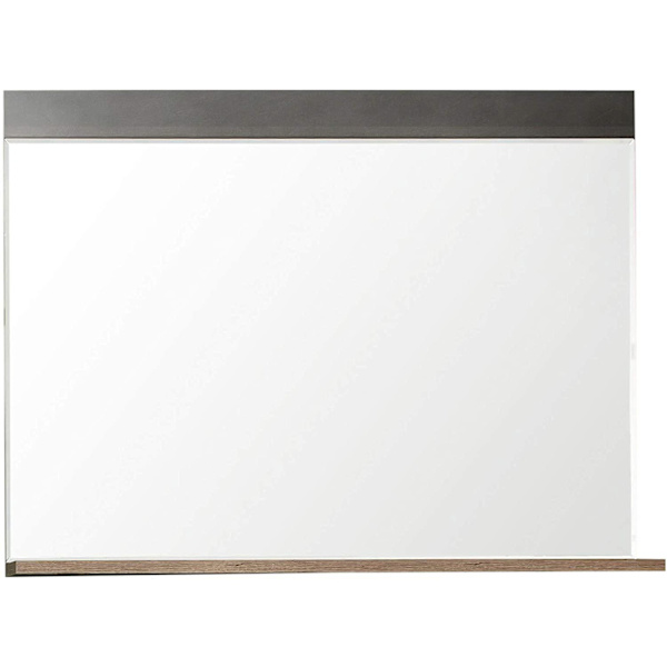 Rootz spegel - väggspegel - spegel med plank - garderobsspegel - 90 x 69 x 16 cm