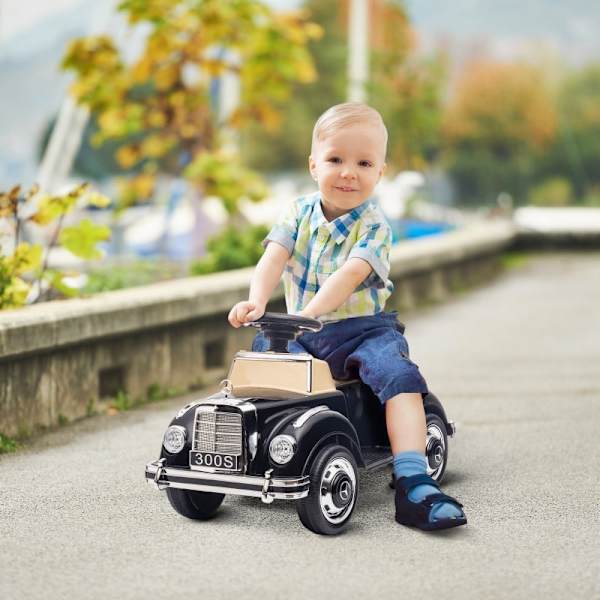 Rootz Ride-On-barnbil - Elbil för barn - Leksaksfordon - Förvaringsutrymme - Anti-rollover-enhet - 77,5 cm x 41,5 cm x 45 cm - Plast och metall - Svar