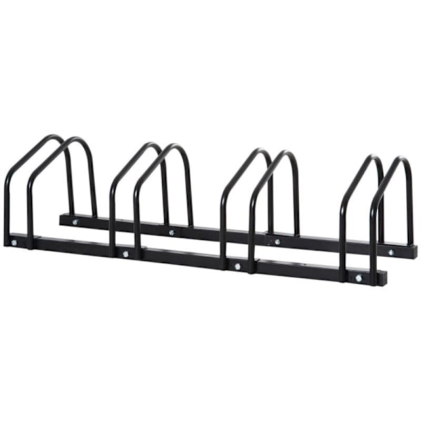 Rootz cykelstativ til 4 cykler - Vejrbestandig - Væg- eller gulvmontering - Stål - 110 x 33 x 27 cm
