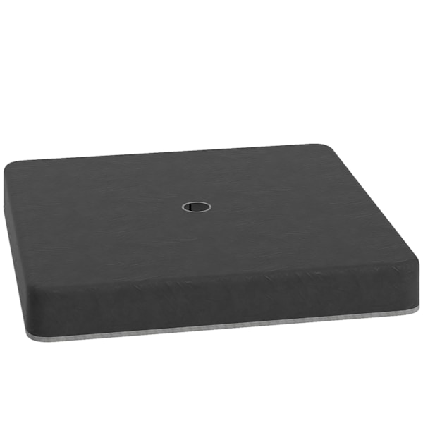 Rootz Parasol Stand Base Weights - Waterproof - Fillbara sandhållare - Hållbara & UV -resistenta - 89 cm x 89 cm x 10,5 cm - svart