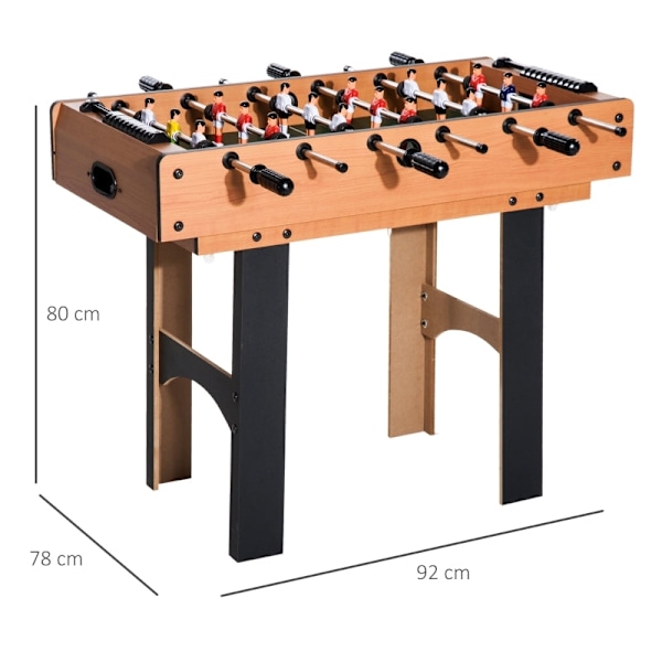 Rootz 4-i-1 Multi Game Bord - Bordfodbold - Bordtennis - Air Hockey - Billard - Robust MDF-konstruktion - 92cm x 78cm x 80cm