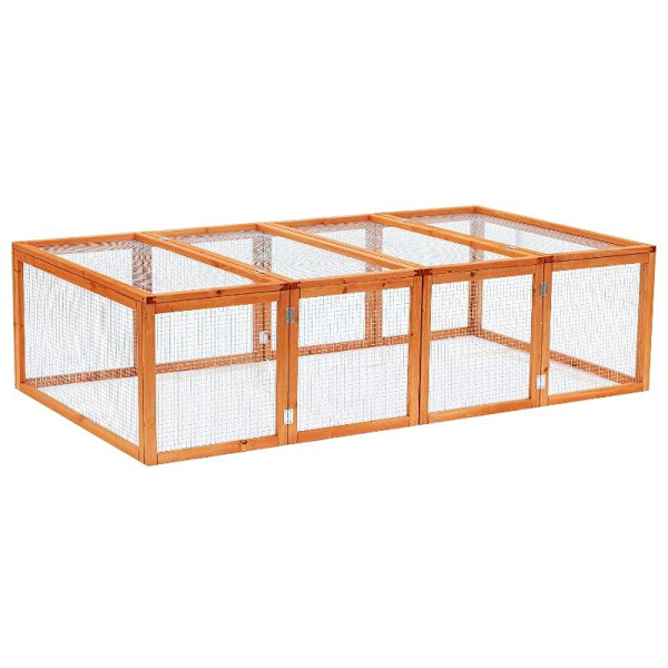 Rootz Rabbit Hutch - Utomhusinhägnad - Smådjursbur - Gran Wood - Nature - 181x100x48cm