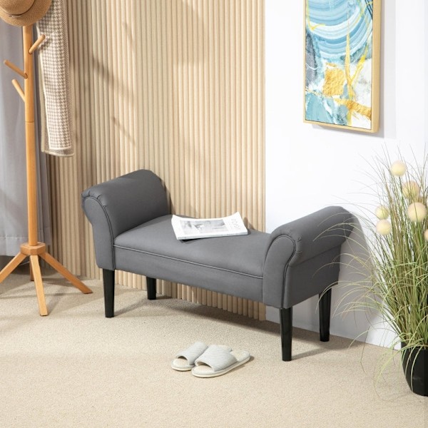 Rootz polstret bænk - Sengebænk - Sædekiste - Komfortabel polstring - 102 cm x 36 cm x 51 cm