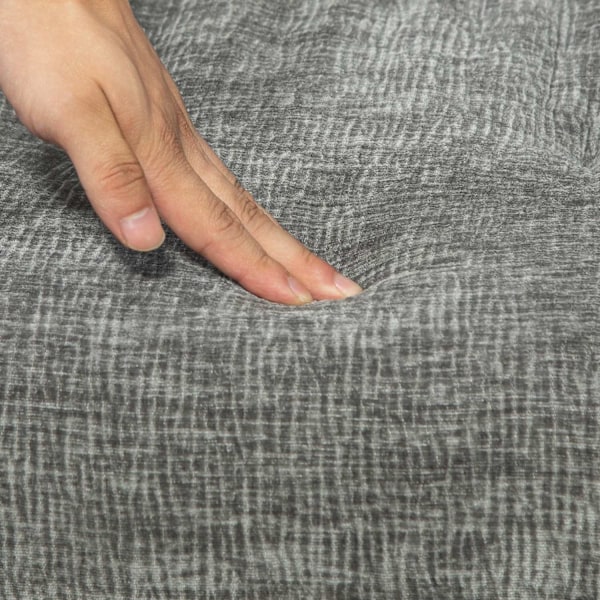 Rootz polstret accentstol - drejelig lænestol - moderne loungestol - 360 ° rotation - 60 cm x 61 cm x 88 cm - Comfy Gray Design